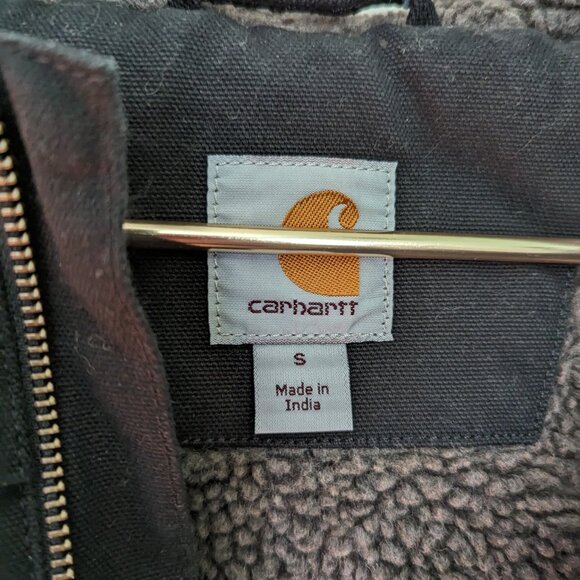 Men's Sherpa lined Carhartt utility jacket sz sm - Picture 4 of 4